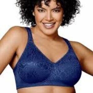 NIB Playtex 18 Hour Ultimate Lift and Support Bra Size 44DDD in Blue Velvet